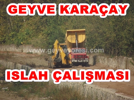Geyve Karaçay Deresi Islahı 2 Etap Çalışmaları. 08.11.2012