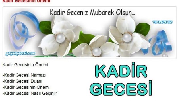 Kadir Gecesinin Önemi