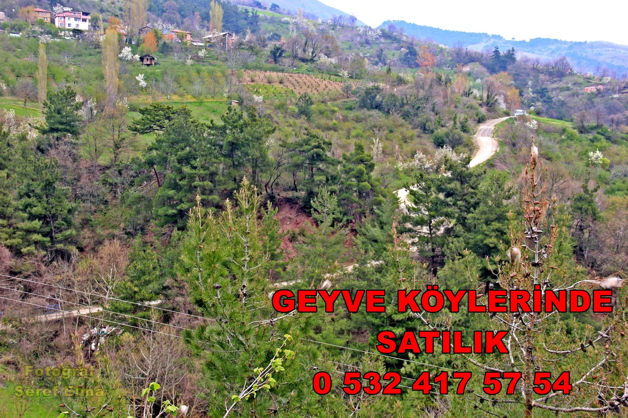 Geyve Epçeler köyü 3140 metrekare antalya yolu ve sakarya nehri manzaralı satılık arazi