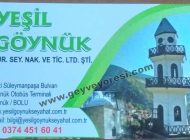 Yeşil Göynük Tur Taraklı Geyve İzmit İstanbul Otobüs