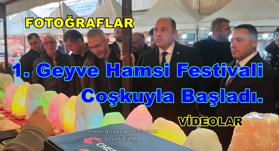 1. Geyve Hamsi Festivali Coşkuyla Başladı.(video)