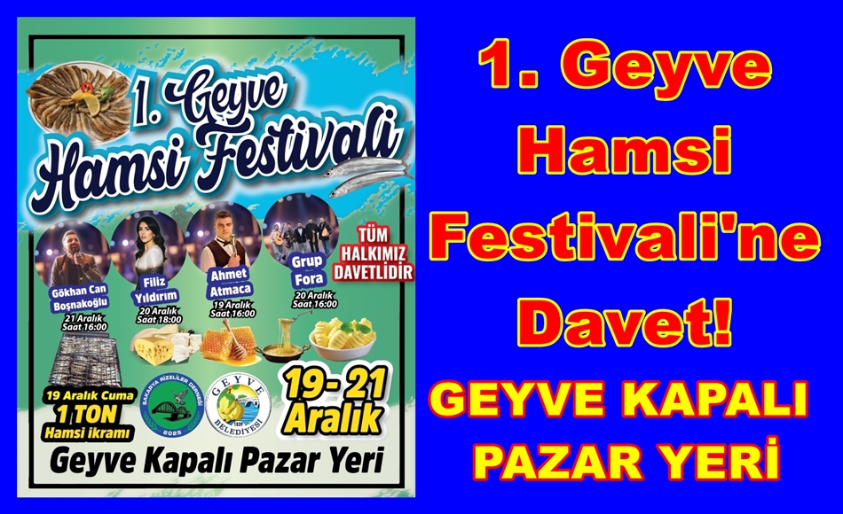 Geyve Hamsi Festivaline Davet