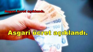 Asgari ücret açıklandı. 2026 yılında geçerli olacak asgari ücret yüzde 27 artışla