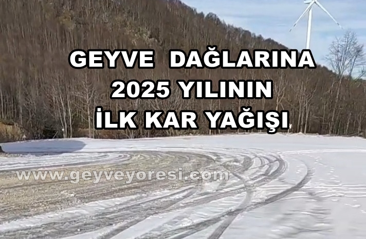 Geyve İlçesine Yılın İlk Kar Yağışı