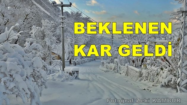 Geyve Yöresi Yükseklerine Beklenen Kar Yağdı