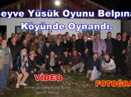 Geyve Yüsük Oyunu Belpınar Köyünde Oynandı.