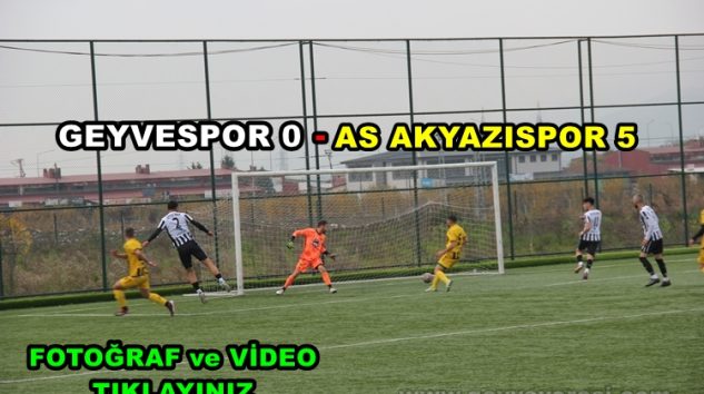 Sakarya Süper Amatör Ligi A Grubu Geyvespor-AS Akyazıspor