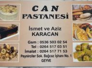 Can Pastanesi Geyve Pasta Börek Tatlı Kurabiye Geyve Yöresi