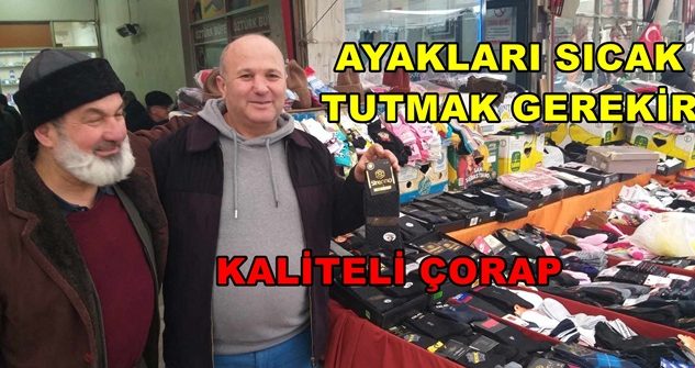 Geyve Perşembe Pazarında Çorap Satan Ali Kaşıkçı Kaliteli Çorapları ve Güler Yüzü İle Aranan Esnaflarından