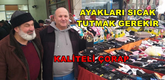Geyve Perşembe Pazarında Çorap Satan Ali Kaşıkçı Kaliteli Çorapları ve Güler Yüzü İle Aranan Esnaflarından