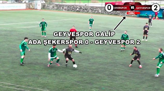 Şekerspor Geyvespor Sakarya Süper Amatör A Gurubu Futbol Karşılaşması Geyvespor Şekerspor’u 2-0 Yendi.