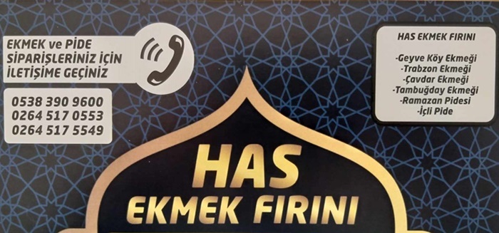Has Ekmek Fırını Geyve Geyve Köy Ekmeği Trabzon Ekmeği Çavdar Ekmeği  Tam Buğday Ekmeği Ramazan İçli Pide Ramazan Pidesi