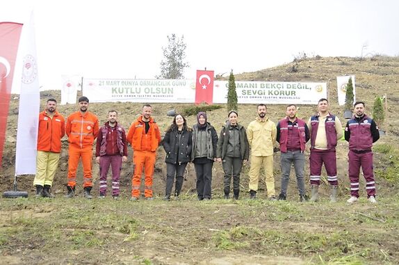 Geyve İlçesinde Yangın Sahasına Fidan Dikildi