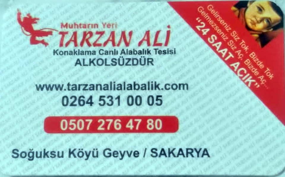 Tarzan Ali Geyve Soğuksu Köyü Canlı Alabalık Tesisi