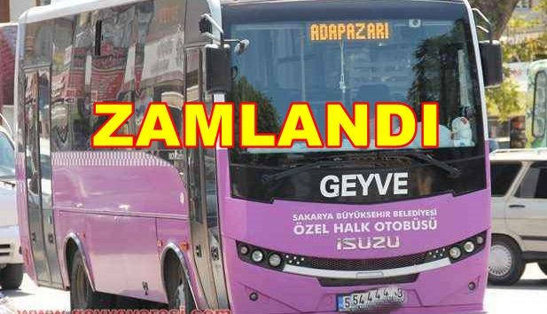 Geyve Kop Ulaşım Fiyatları Zamlandı Geyve Sakarya Ulaşım Fiyatları
