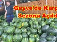 Geyve’de Karpuz Sezonu Açıldı, Adana Karpuzu Tezgahlardaki Yerini Aldı.