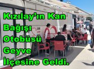 Kızılay’ın Kan Bağışı Otobüsü Geyve İlçesine Geldi.