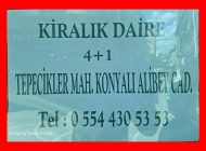 Geyve Tepecikler Mahallesi Konyalı Alibey Caddesi Kiralık Daire 4+1