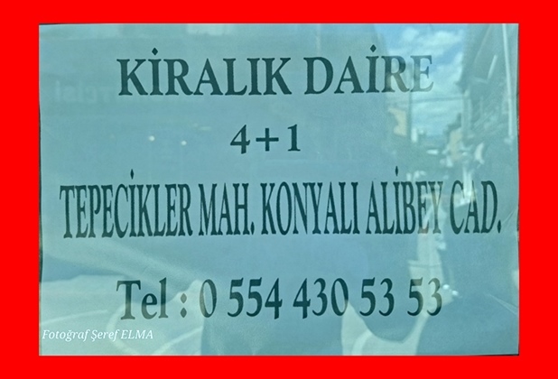 Geyve Tepecikler Mahallesi Konyalı Alibey Caddesi Kiralık Daire 4+1