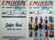 Eminem Bay Bayan Çocuk Giyimi Penye Özel Dikiş Ürünler