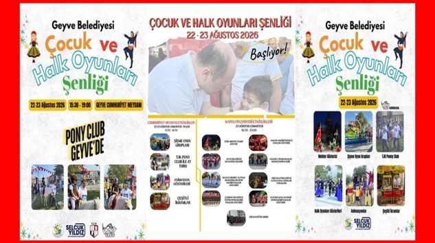 Geyve Belediyesi Çocuk ve Halk Oyunları Şenliği
