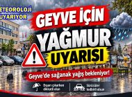 Meteoroloji’den Geyve İçin YAĞMUR Uyarısı Geldi