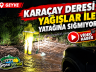 Geyve Karaçay Deresi Yağışlar İle Yatağına Sığmıyor