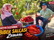Geyve’de Kapya Biber Salçası Zamanı