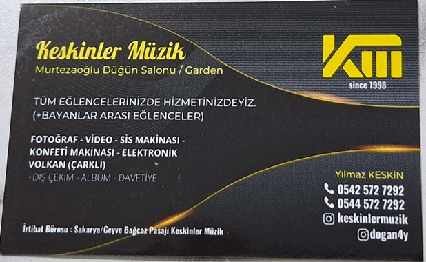 Keskinler Müzik Geyve Düğün Cemiyet Yılmaz Keskin