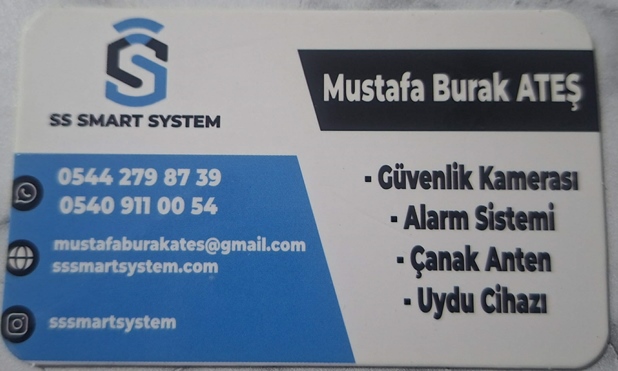 SS Smart System Güvenlik Kamerası, Alarm Sistemi Çanak Anten Uydu Cihazı Geyve