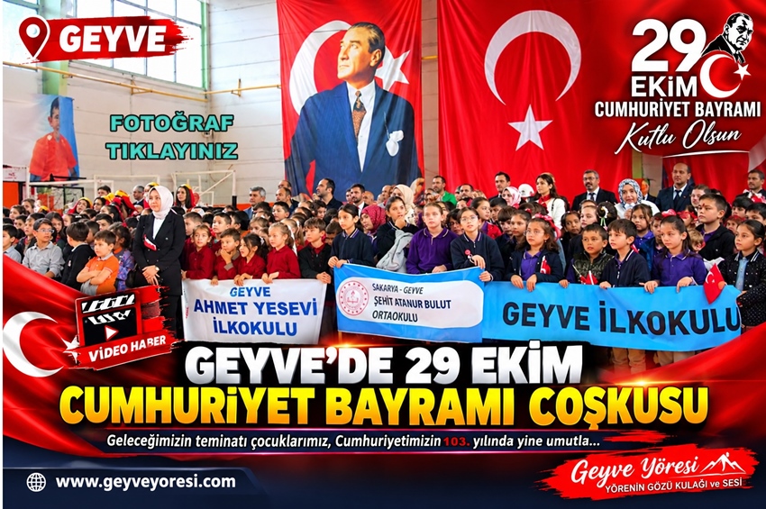 Geyve’de 29 Ekim Cumhuriyet Bayramı Coşkusu, Geyve Yöresi 2026