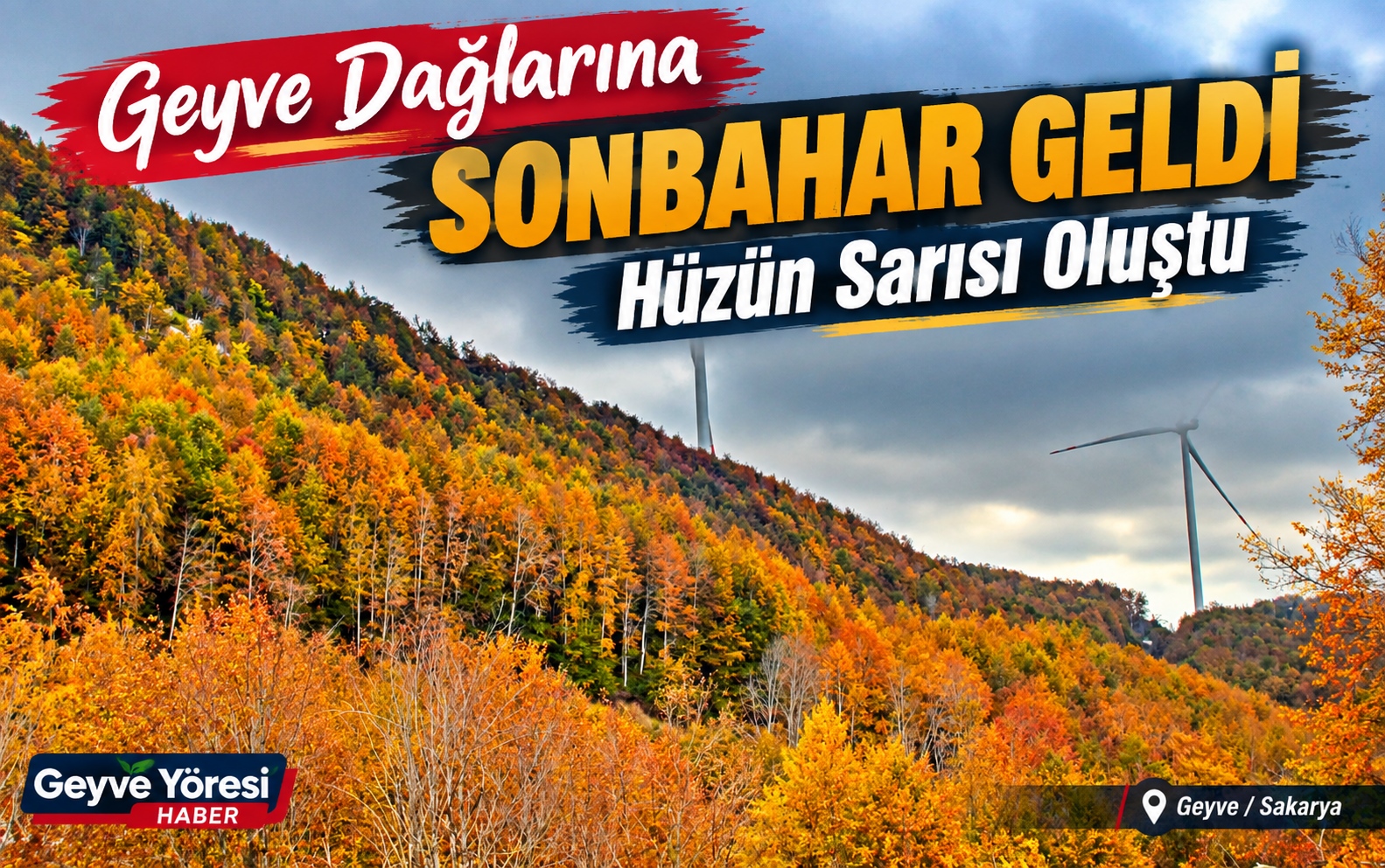 Geyve Dağlarına Sonbahar Geldi: Hüzün Sarısı Oluştu