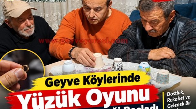 Geyve Köylerinde Yüzük Oyunu 2026-2027 Geleneği Başladı (Video)