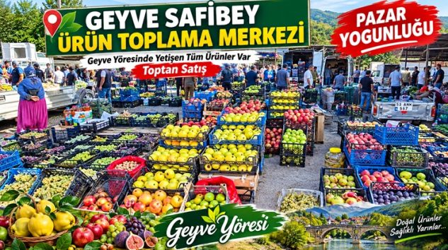 Geyve Safibey Ürün Toplama Merkezi Pazar Yoğunluğu