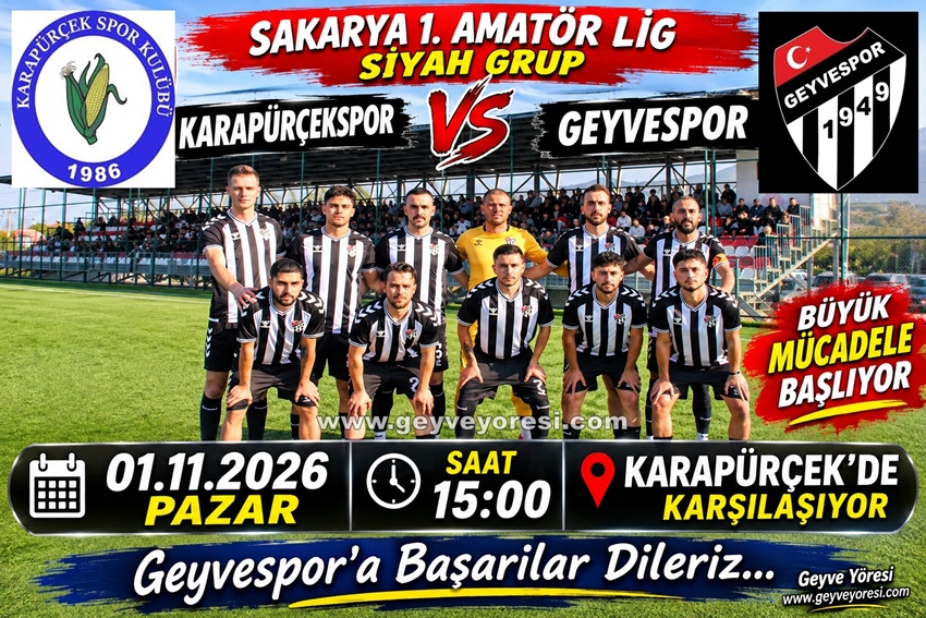 Karapürçekspor Geyvespor Sakarya 1. Amatör Futbol Lig  2. Hafta Karşılaşması