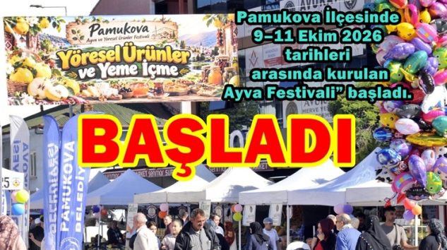 Pamukova İlçesinde 9–11 Ekim 2026 tarihleri arasında kurulan “Ayva Festivali” başladı.