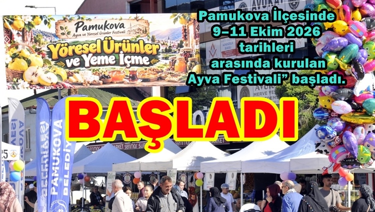 Pamukova İlçesinde 9–11 Ekim 2026 tarihleri arasında kurulan “Ayva Festivali” başladı.