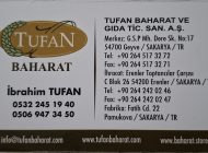 TUFAN BAHARAT ve GIDA TİC. SAN. A.Ş Geyve İbrahim TUFAN